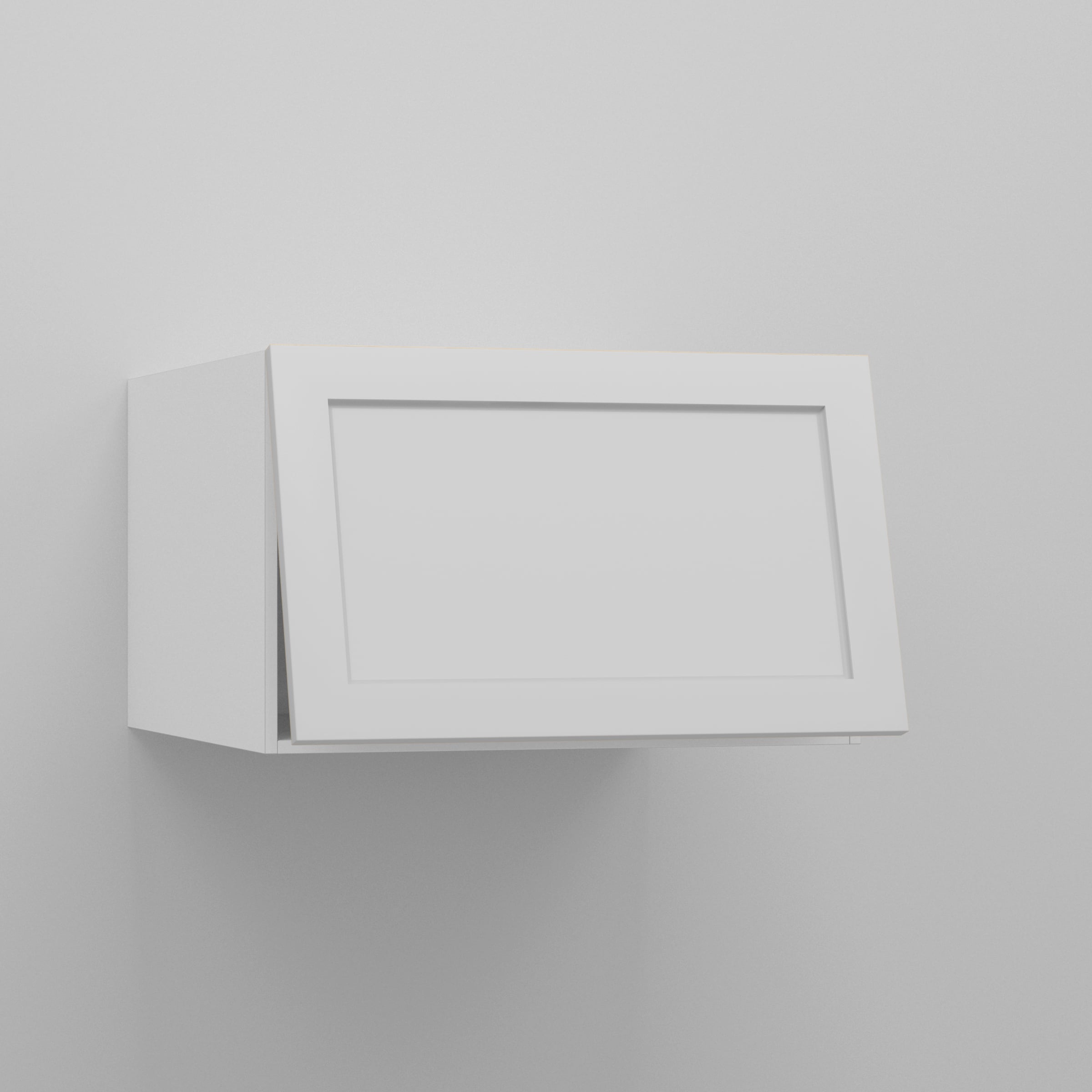 White Supermatte Shaker Door for Sektion 24" / 15" Flip Up / White