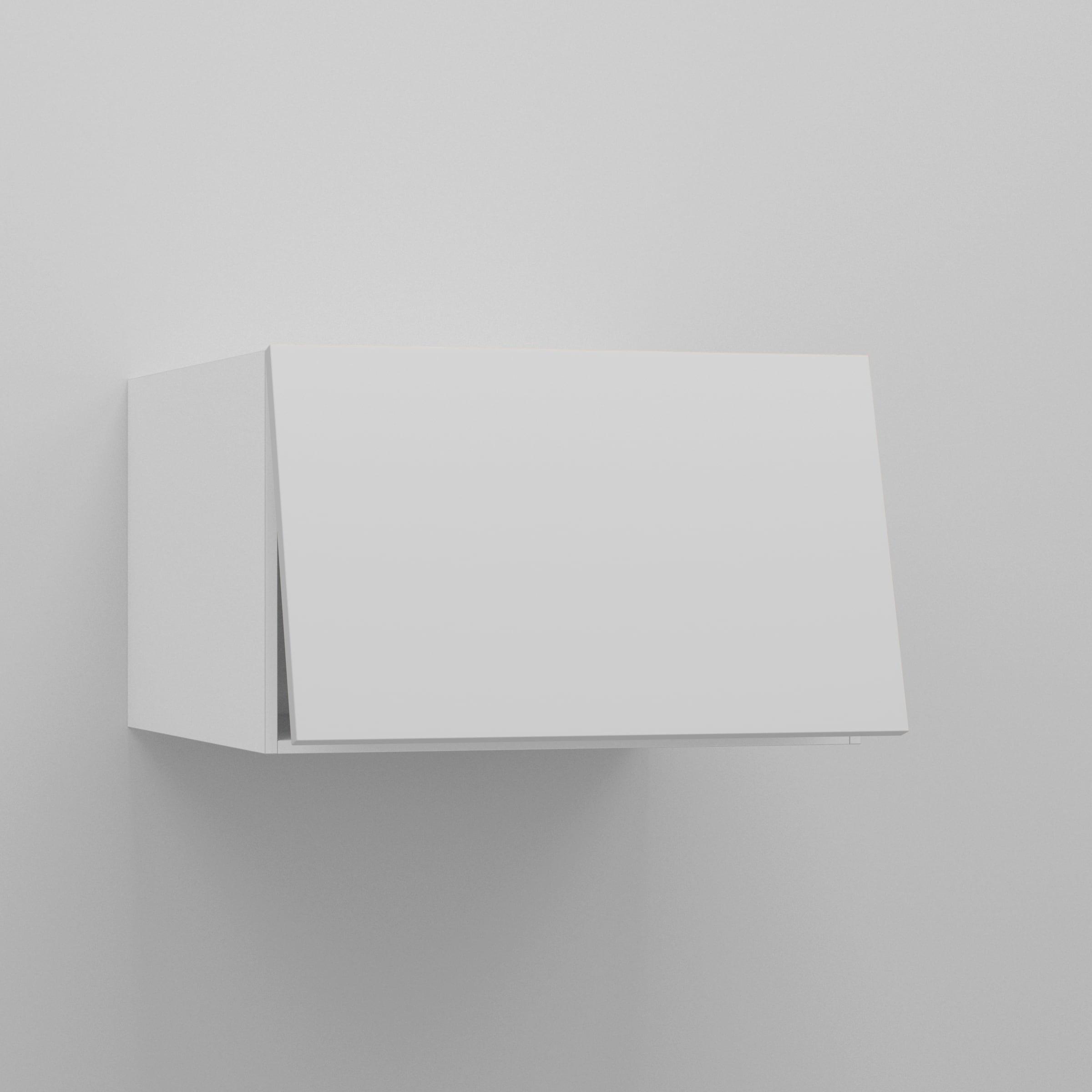 White Supermatte Slab Door for Sektion 24" / 15" Flip Up / White