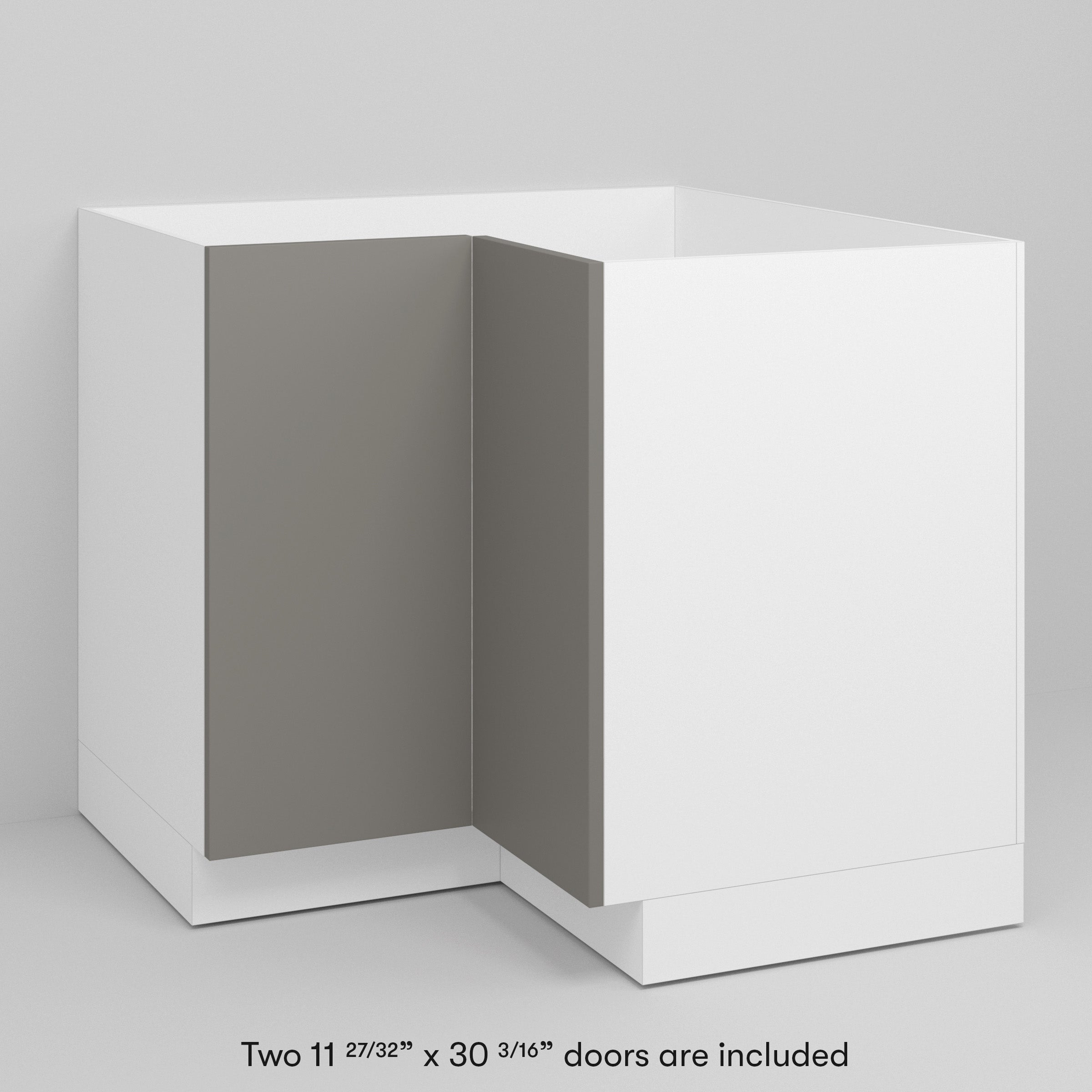 Light Grey Supermatte Slab Door for Akurum 37" / 30" Lazy Susan / Light Grey