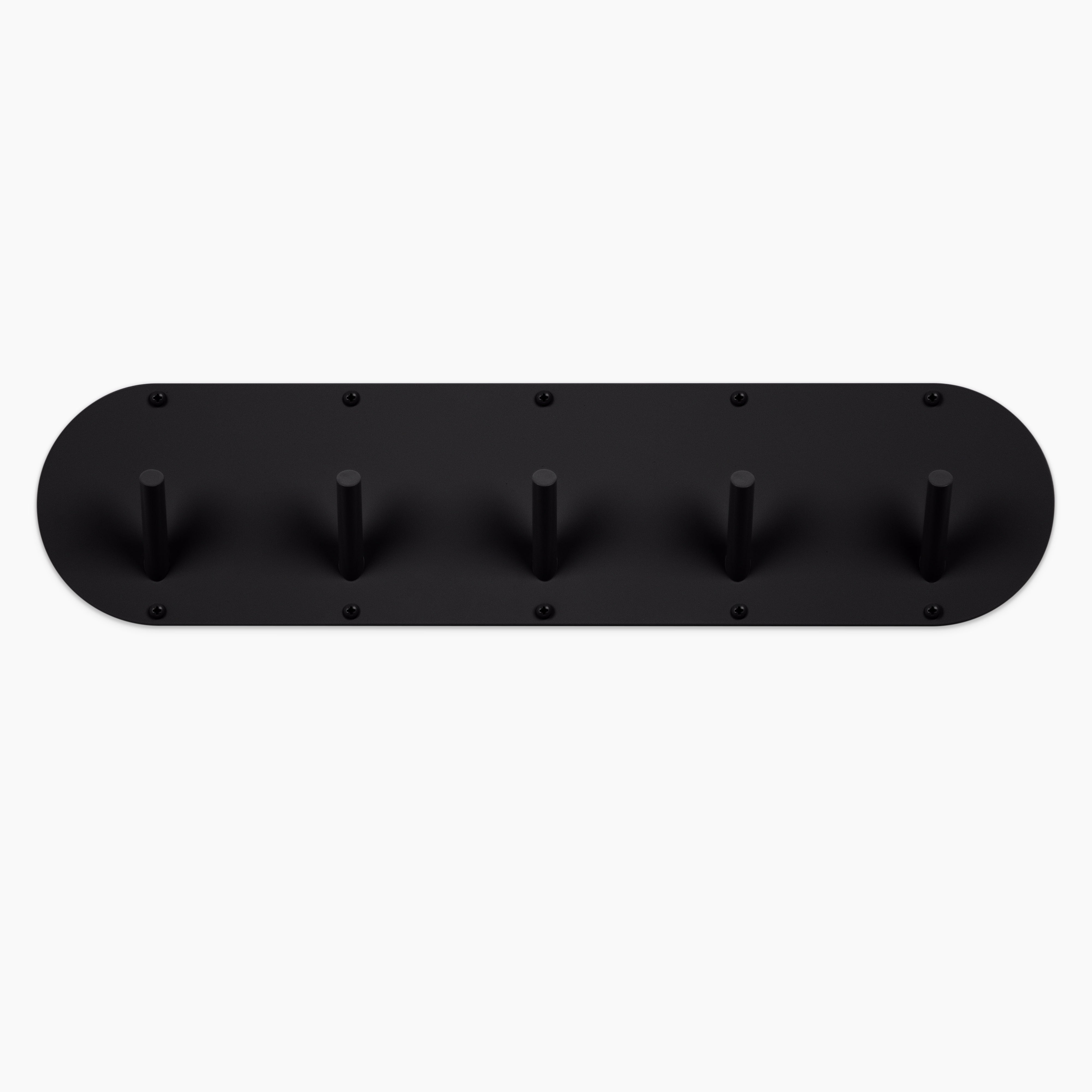 Peggy Round #5 Wall Hook by Shelfology Drywall / Black