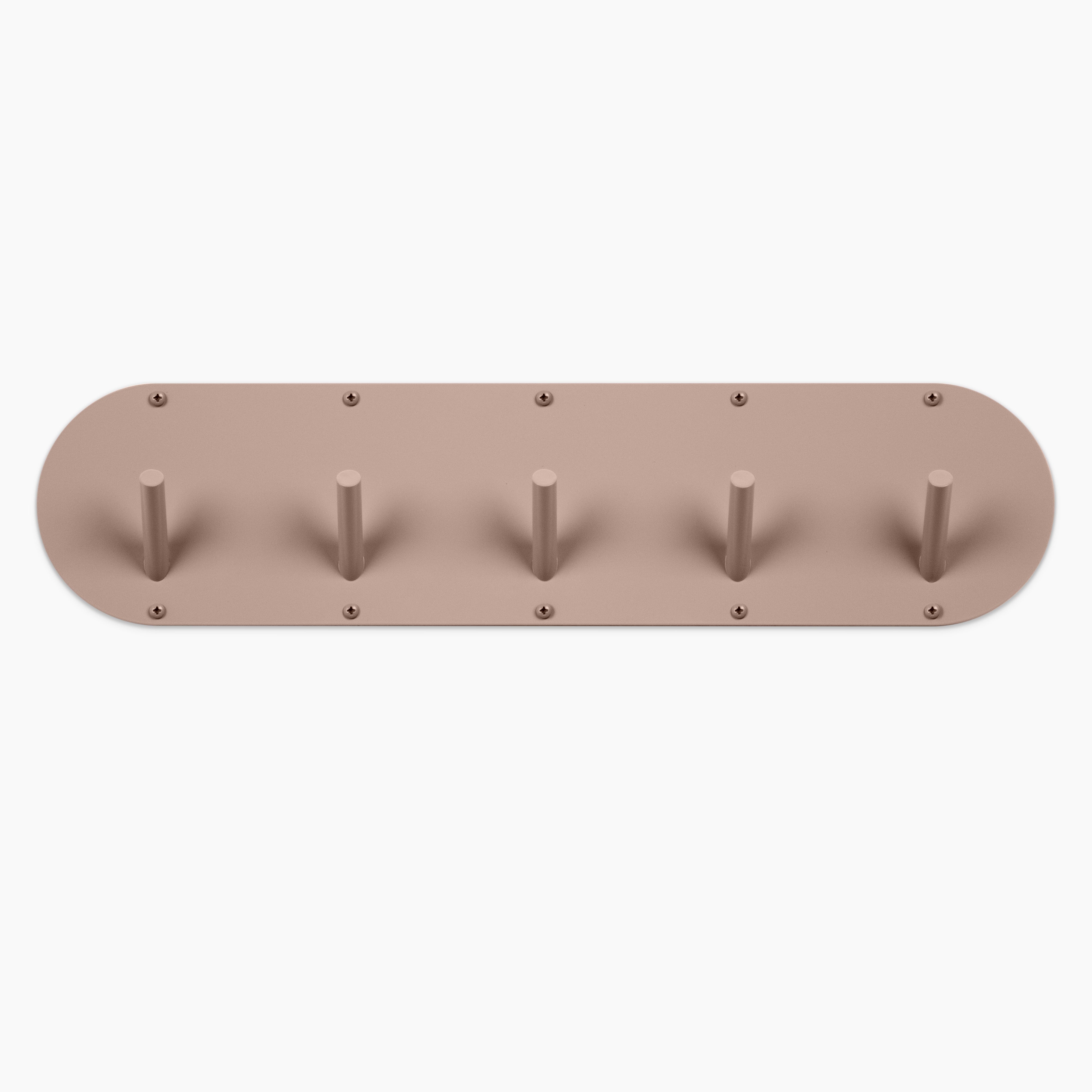 Peggy Round #5 Wall Hook by Shelfology Drywall / Pink Flash