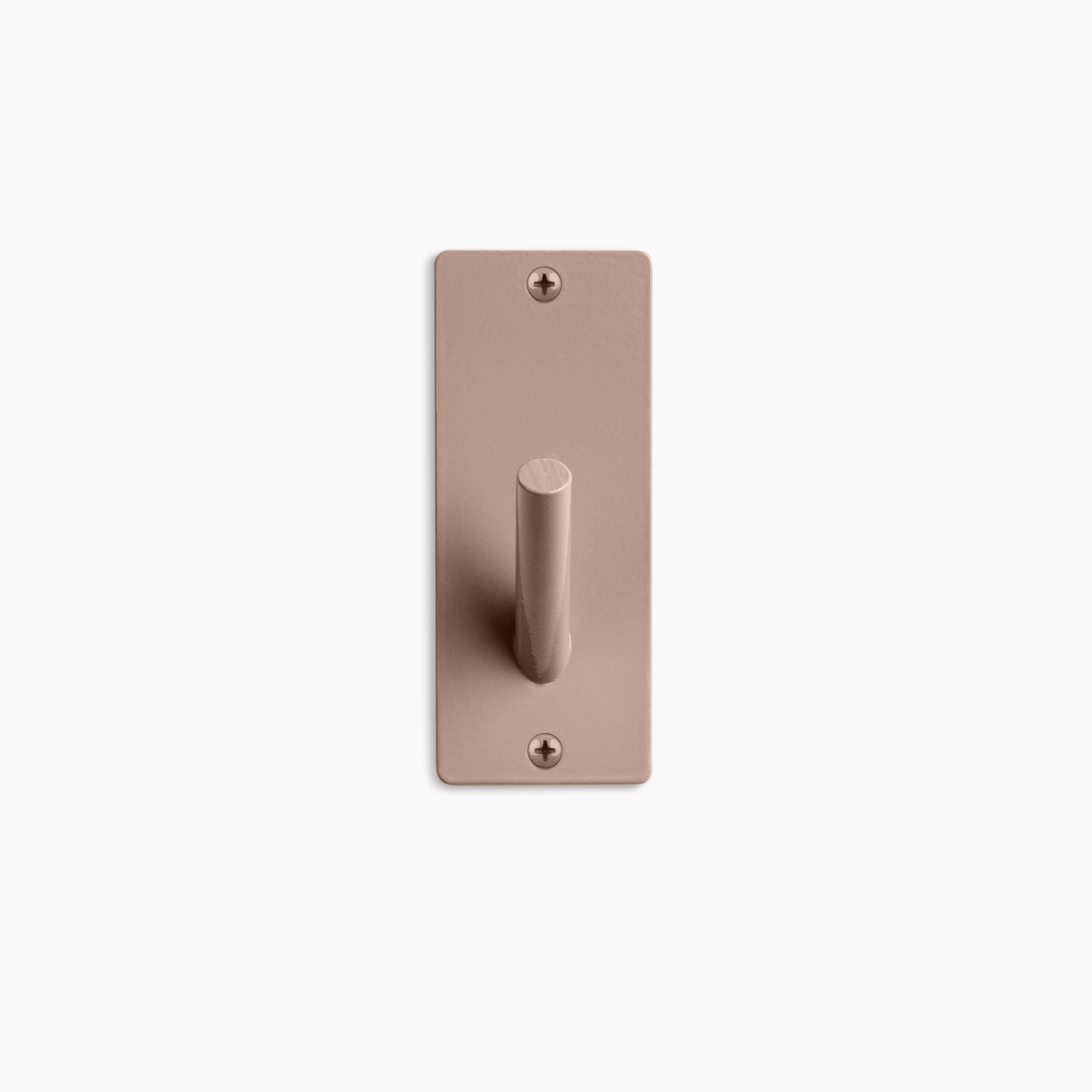 Peggy Square #1 Wall Hook by Shelfology Drywall / Pink Flash
