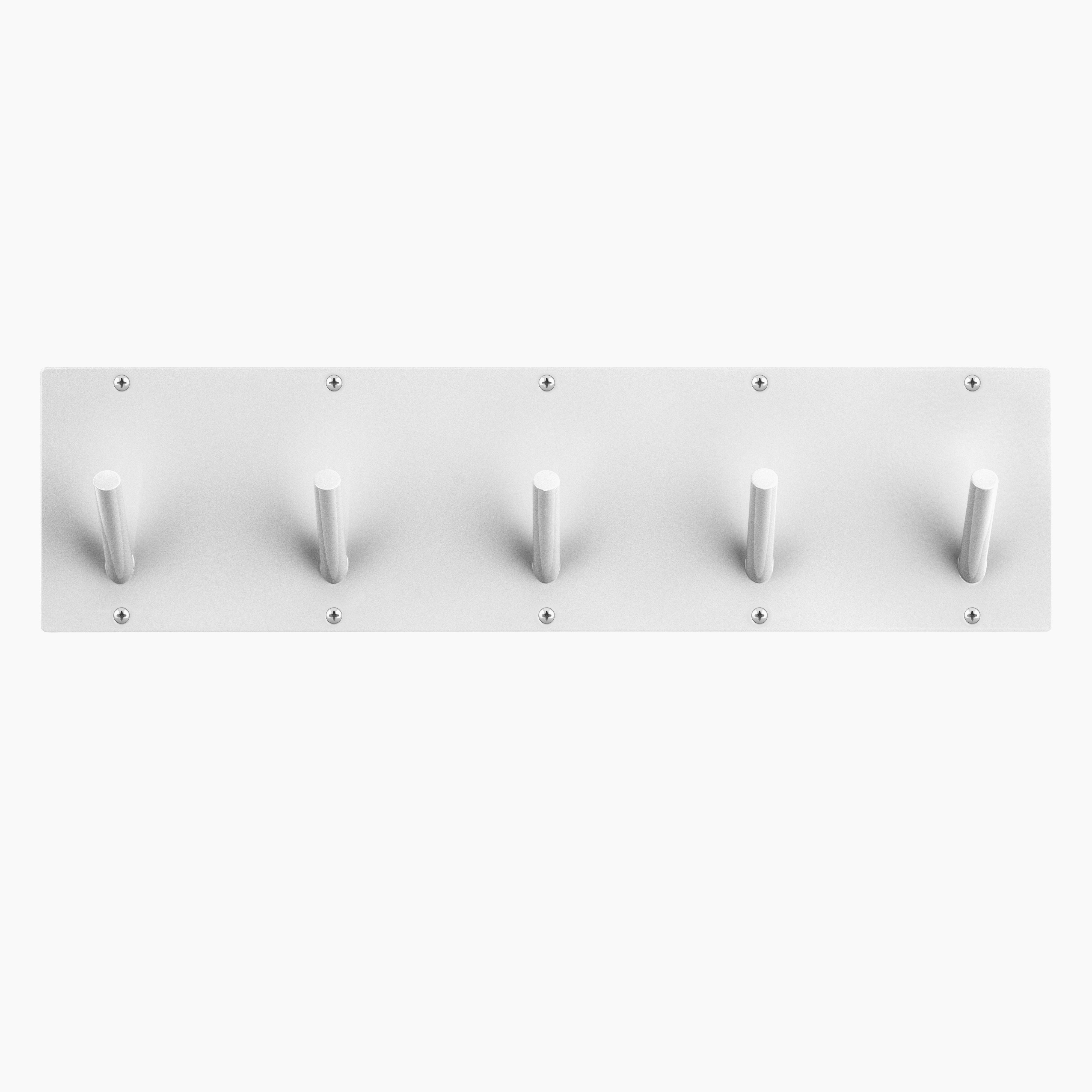 Peggy Square #5 Wall Hook by Shelfology Drywall / White