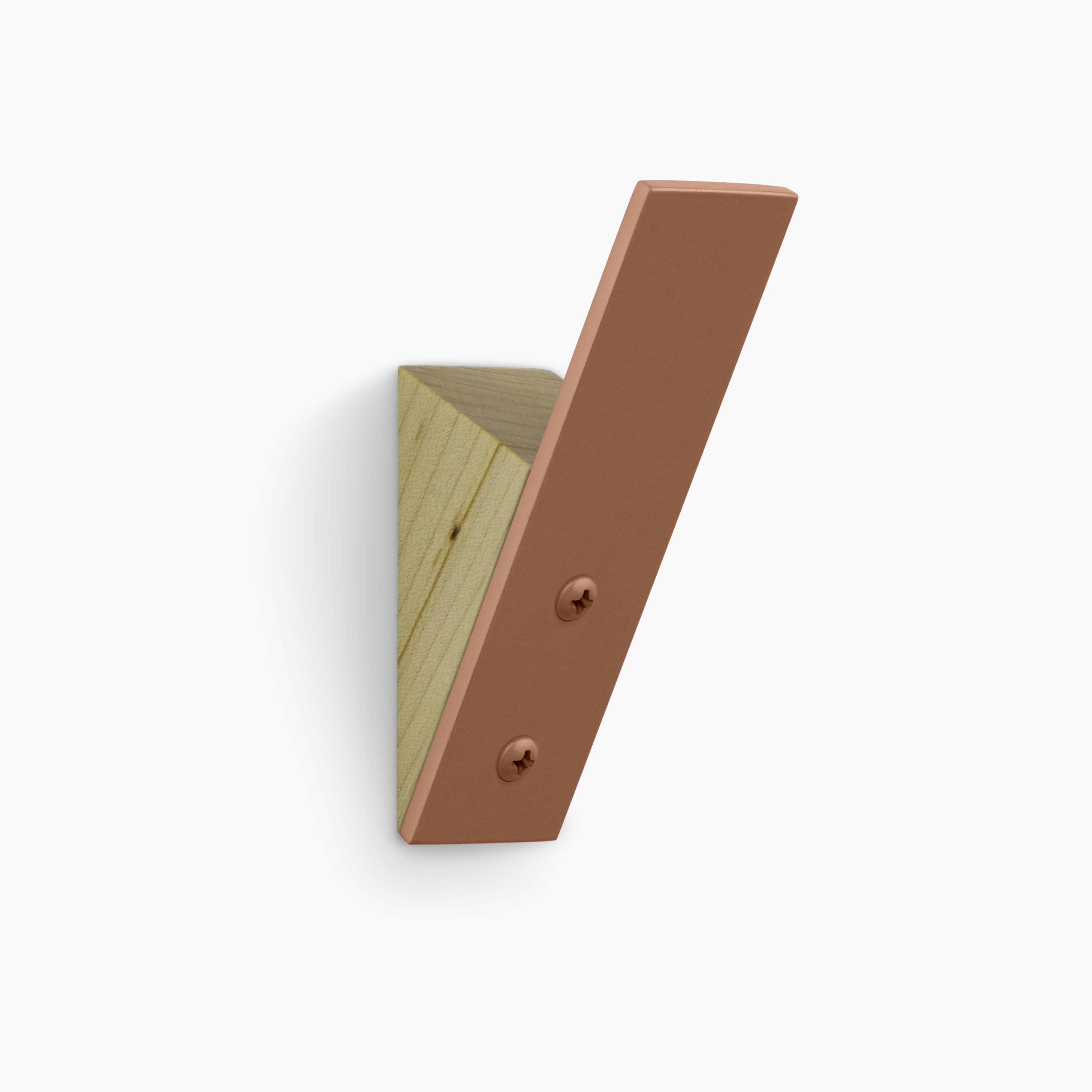 Shard Maple Wall Hook by Shelfology Drywall / Berry