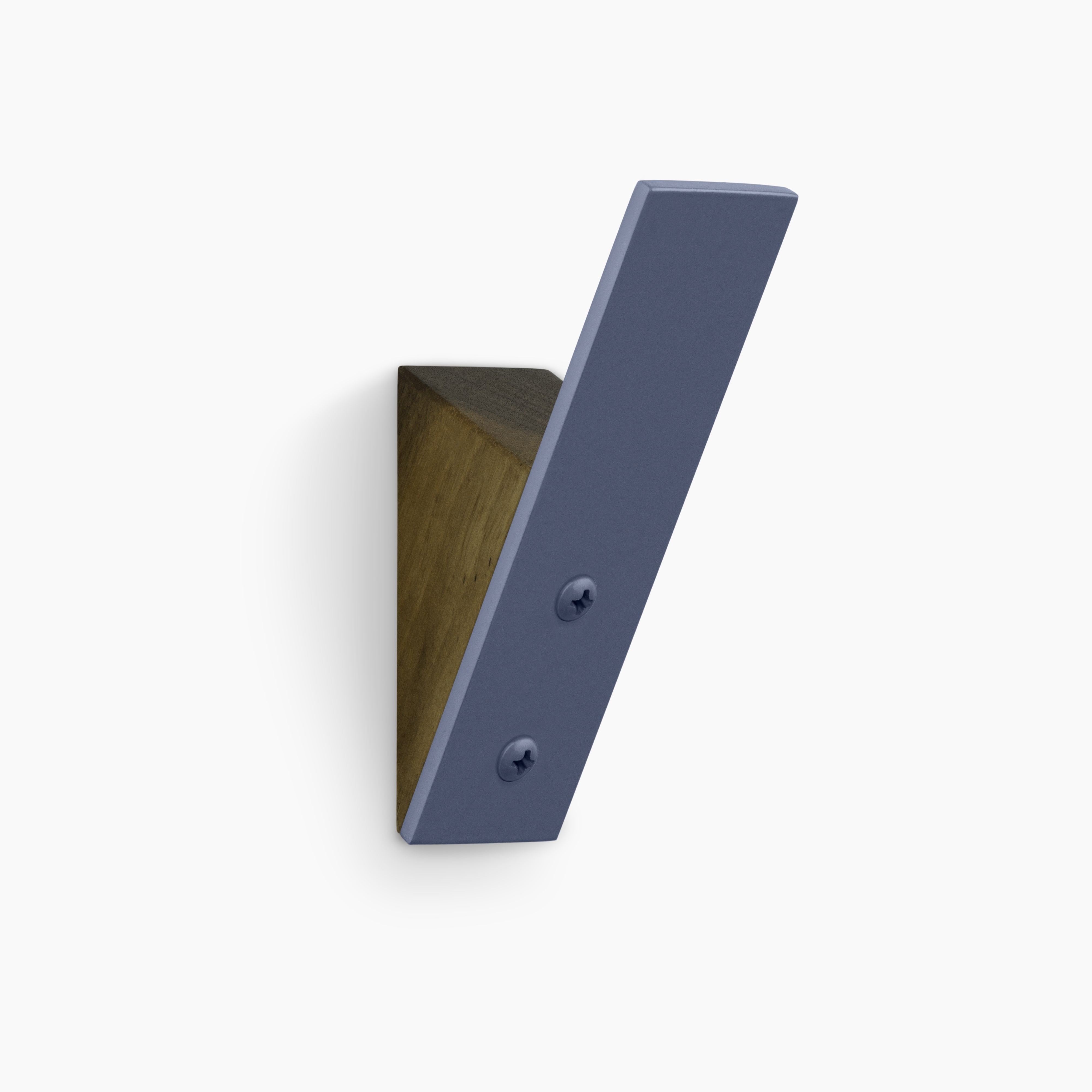 Shard Walnut Wall Hook by Shelfology Drywall / Lake